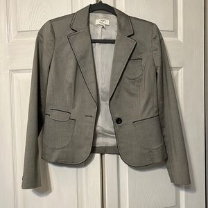 Ann Taylor Loft Pantsuit Grey Blazer and Pants Set